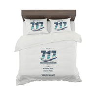 Thumbnail for Boeing 717-200 - Original + Name - Bedding Set - White