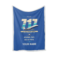 Thumbnail for Boeing 717-200 - Original + Name - Blanket - Blue