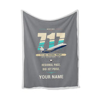 Thumbnail for Boeing 717-200 - Original + Name - Blanket - Gray