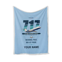 Thumbnail for Boeing 717-200 - Original + Name - Blanket - Light Blue