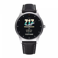 Thumbnail for Boeing 717-200 - Original + Name - Leather Strap - Black Leather Strap