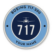 Thumbnail for Boeing 717-200 Patches - Circle + Name - Sky Navy