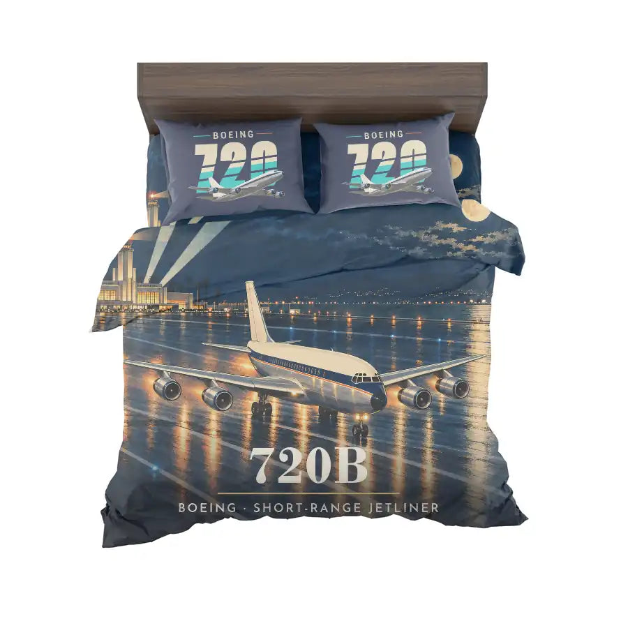 Boeing 720B - 3D - Bedding Set - Full Print