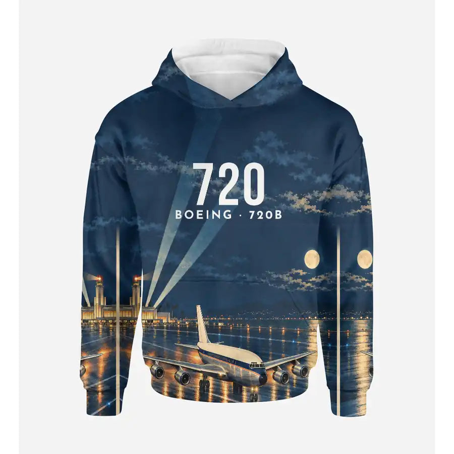 Boeing 720B 3D All-Over Print Clothing - Hoodie - 3D