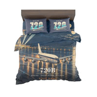 Thumbnail for Boeing 720B - 3D + Name - Bedding Set - Full Print