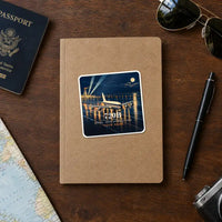 Thumbnail for Boeing 720B - 3D + Name - Square Sticker - Notebook