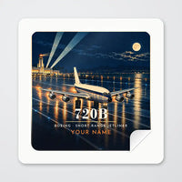 Thumbnail for Boeing 720B - 3D + Name - Square Sticker - Peel