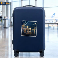 Thumbnail for Boeing 720B - 3D + Name - Square Sticker - Suitcase