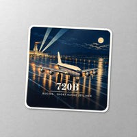 Thumbnail for Boeing 720B - 3D - Square Sticker - Close-up