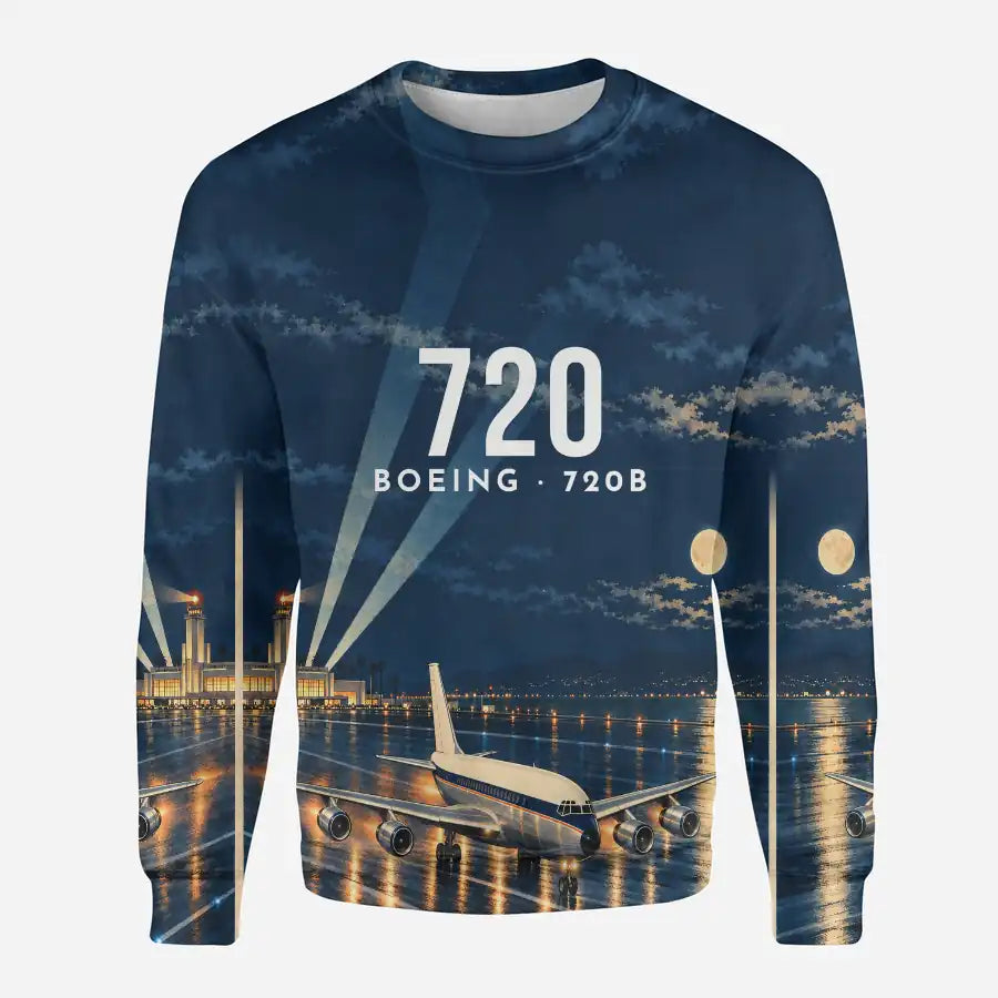 Boeing 720B 3D All-Over Print Clothing - Sweatshirt - 3D