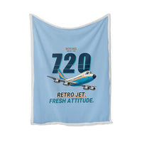 Thumbnail for Boeing 720B - Cartoon - Blanket - Light Blue