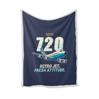 Thumbnail for Boeing 720B - Cartoon - Blanket - Navy Blue