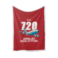 Thumbnail for Boeing 720B - Cartoon - Blanket - Red