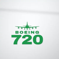 Thumbnail for Boeing 720B - Heritage Die-Cut - Green - Die-Cut - Close-up