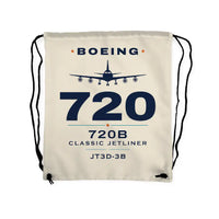 Thumbnail for Boeing 720B - Drawstring Bag - Heritage - Beige