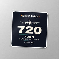 Thumbnail for Boeing 720B - Heritage - Square Sticker - Close-up
