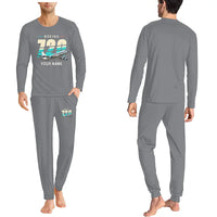 Thumbnail for Boeing 720B - Men Pajamas - Original Chest + Name - Gray