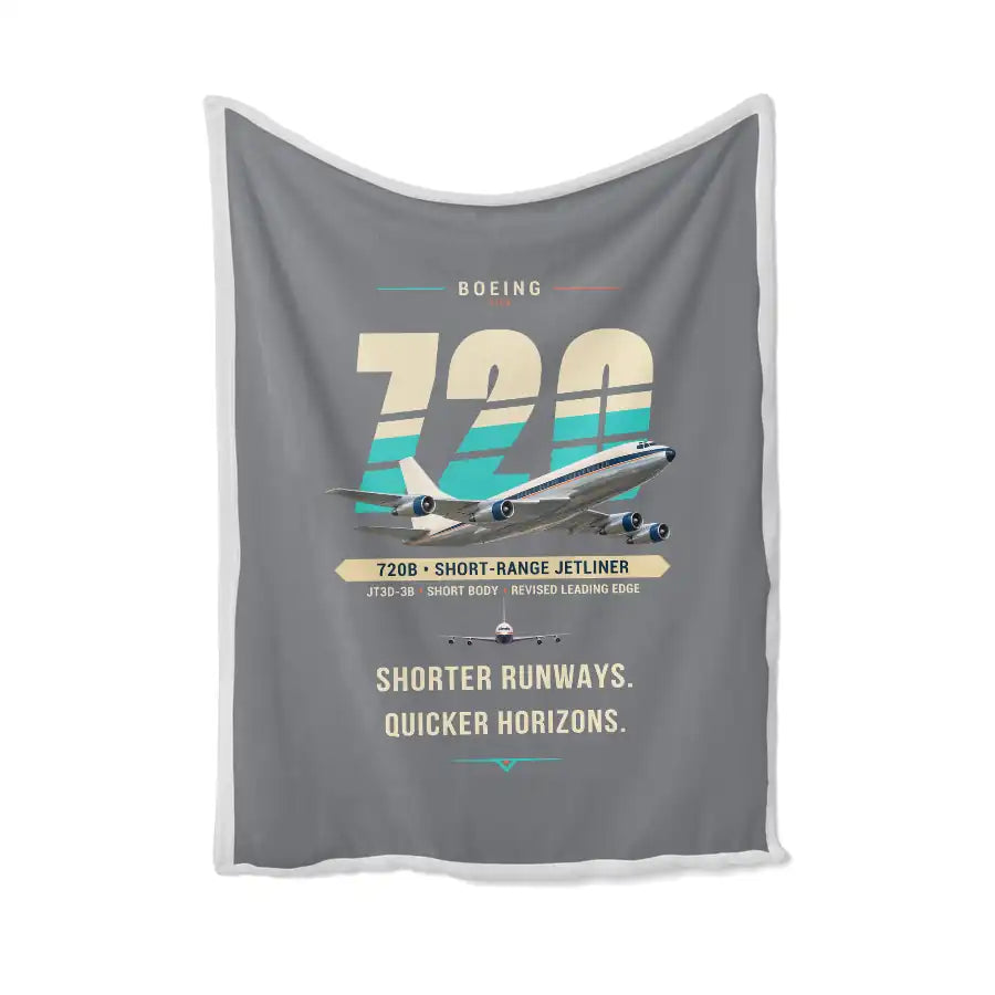 Boeing 720B - Original - Blanket - Gray