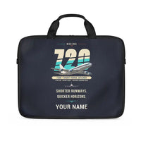 Thumbnail for Boeing 720B - Original + Name - Laptop Bag