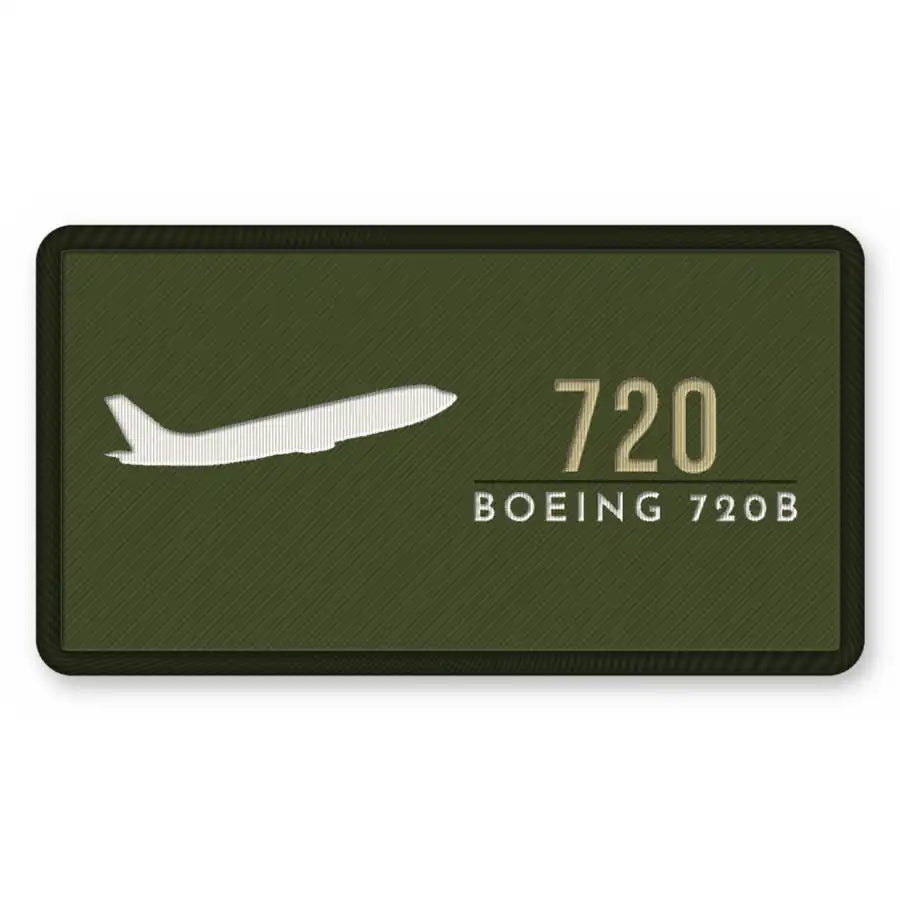 Boeing 720B Patches - Rectangle - Olive Khaki