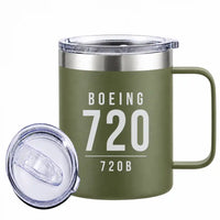 Thumbnail for Boeing 720B - Stainless Steel Mug - Tag - Green
