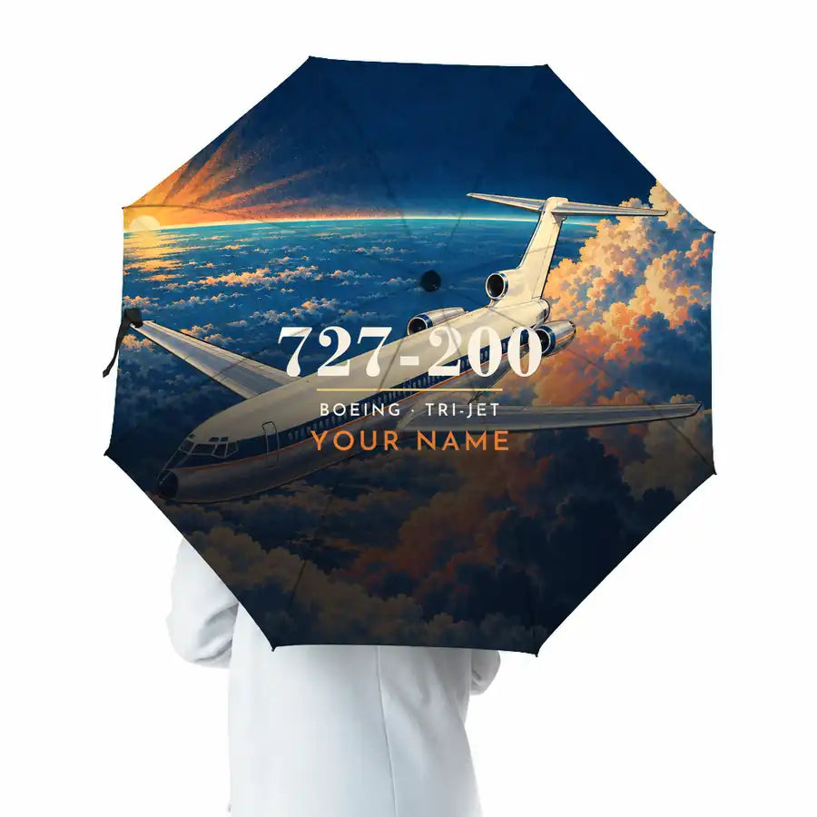 Boeing 727-200 - 3D + Name - Umbrella