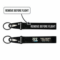 Thumbnail for Boeing 727-200 Hawk-Shaped Key Chains - Black - Cartoon - Remove Before Flight