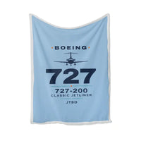 Thumbnail for Boeing 727-200 - Heritage - Blanket - Light Blue