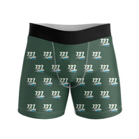 Thumbnail for Boeing 727-200 - Men Boxers - Cartoon Pattern - Dark Green