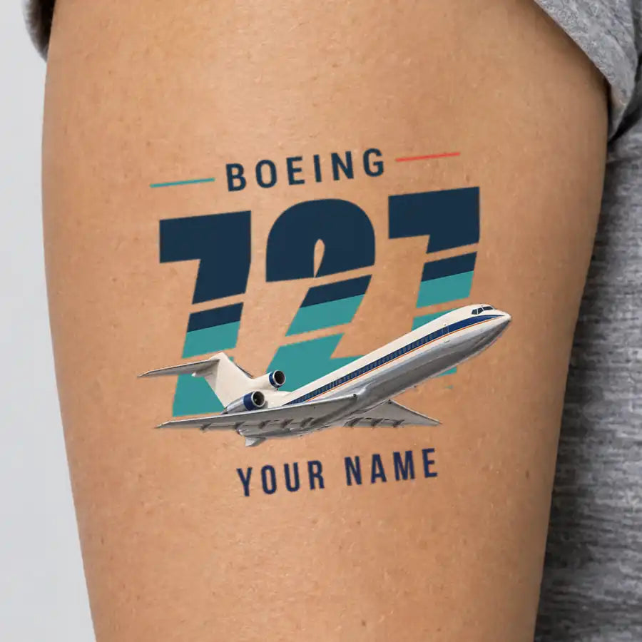 Boeing 727-200 - Tattoo - Original + Name