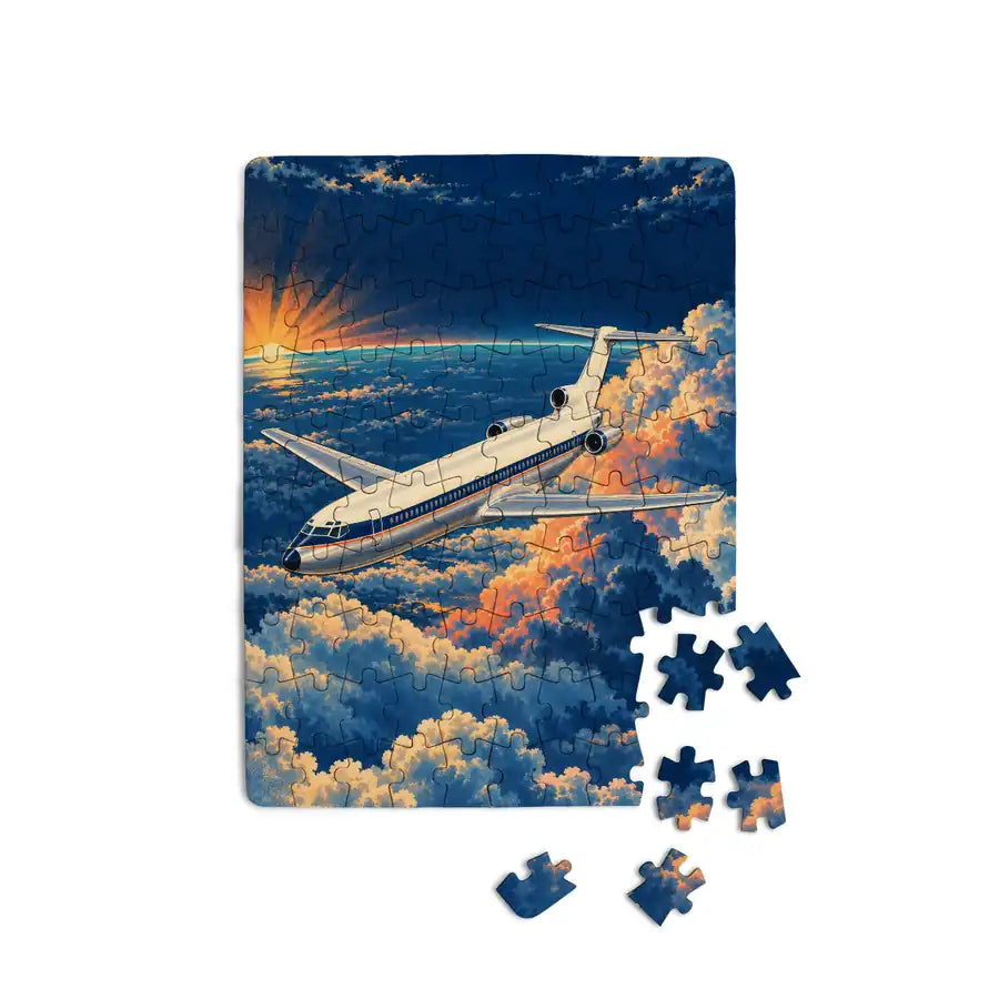 Boeing 727-200 - Vertical - Canvas Puzzle