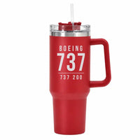 Thumbnail for Boeing 737-200 - 40oz Car Mug - Tag - Red