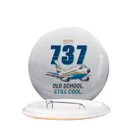 Thumbnail for Boeing 737-200 - Cartoon - Pin - Light Gray