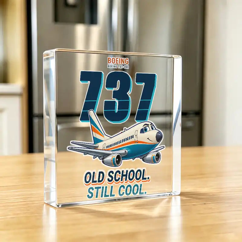 Boeing 737-200 - Crystal Ornament - Cartoon - Kitchen