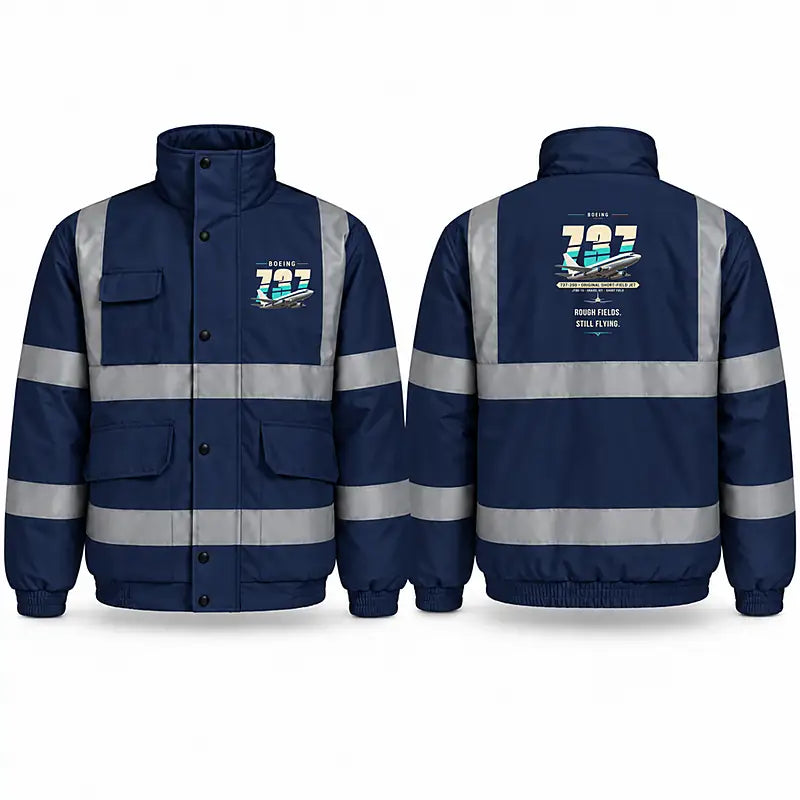 Boeing 737-200 Reflective Winter Jackets - Original - Navy Blue