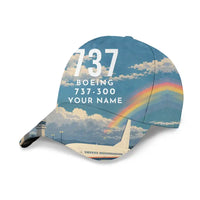 Thumbnail for Boeing 737-300 Classic 3D All-Over Print Clothing - Cap - 3D + Name