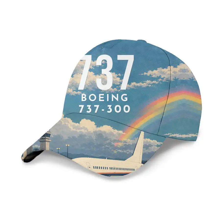 Boeing 737-300 Classic 3D All-Over Print Clothing - Cap - 3D