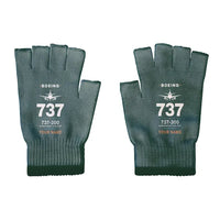 Thumbnail for Boeing 737-300 Classic - Gloves - Cut - Heritage + Name - Dark Green