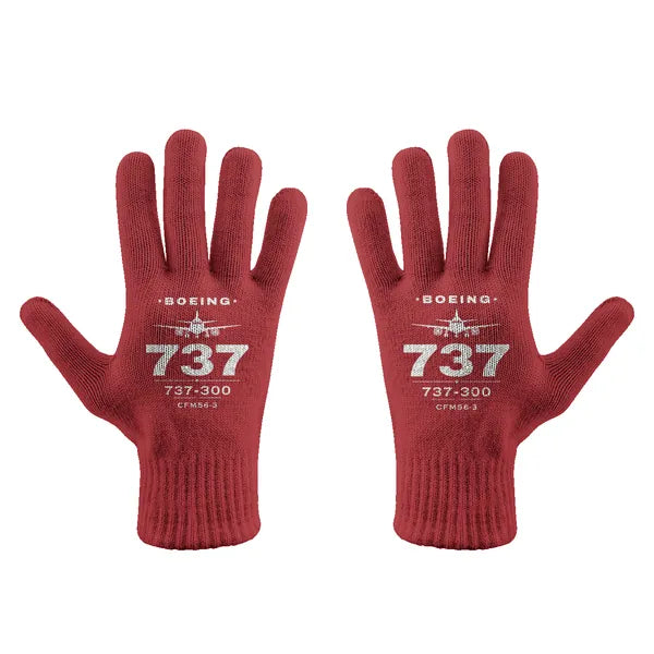 Boeing 737-300 Classic - Gloves - Full - Heritage - Red