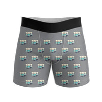 Thumbnail for Boeing 737-300 Classic - Men Boxers - Original Pattern - Gray