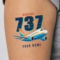 Thumbnail for Boeing 737-300 Classic - Tattoo - Cartoon + Name