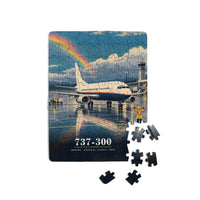 Thumbnail for Boeing 737-300 Classic - Vertical + Text - Canvas Puzzle