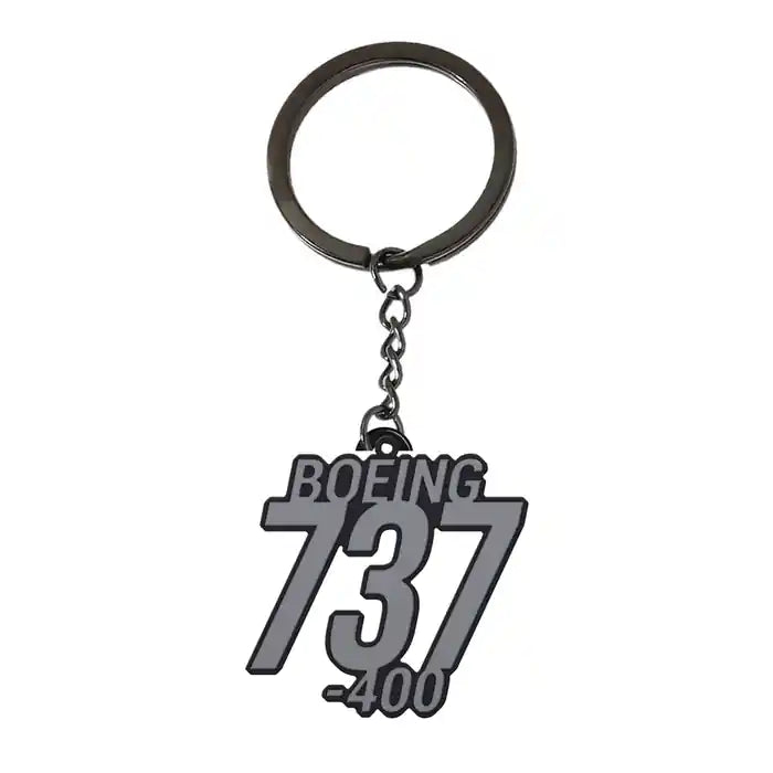 Boeing 737-400 Classic - Hollow Key Chain - Tag - Black