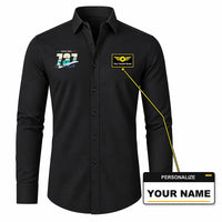Thumbnail for Boeing 737-400 Classic - Long Sleeve Shirt - Original - Black + NAME