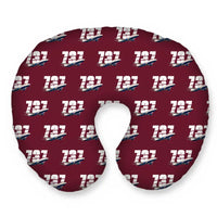 Thumbnail for Boeing 737-400 Classic - Original Seamless - Travel Pillow - Burgundy
