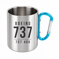 Thumbnail for Boeing 737-400 Classic - Outdoors Mug - Tag - Light Blue