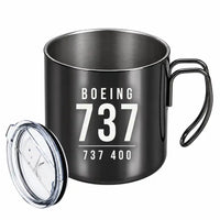 Thumbnail for Boeing 737-400 Classic - Portable Mug - Tag - Black