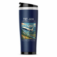 Thumbnail for Boeing 737-400 Classic - Poster - Stainless Steel (No Holder) - Dark Blue