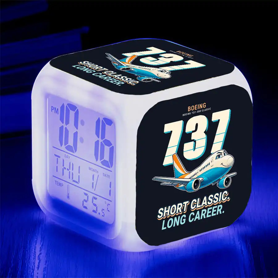Boeing 737-500 Classic - Cartoon - Alarm Clock