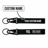 Thumbnail for Boeing 737-500 Classic Hawk-Shaped Key Chains - Black - Cartoon - Personalized